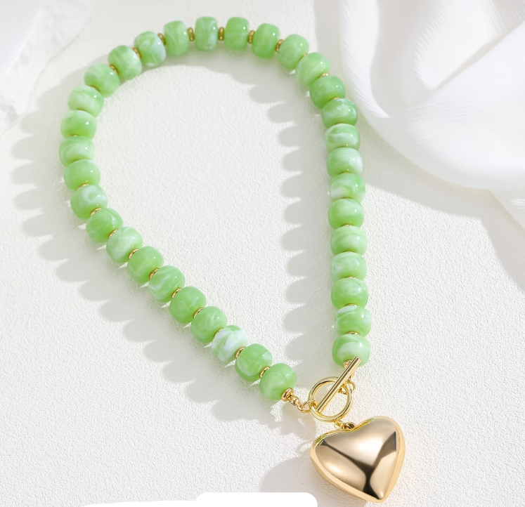 Bead Bliss Green Necklace