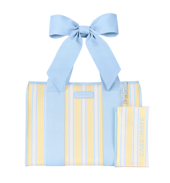 Jelly Cabana Stripe Bow Tote Bag PRE-ORDER