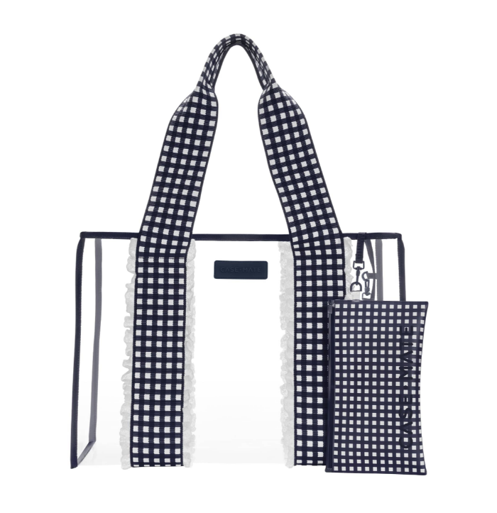 Jelly Navy Gingham Tote Bag PRE-ORDER