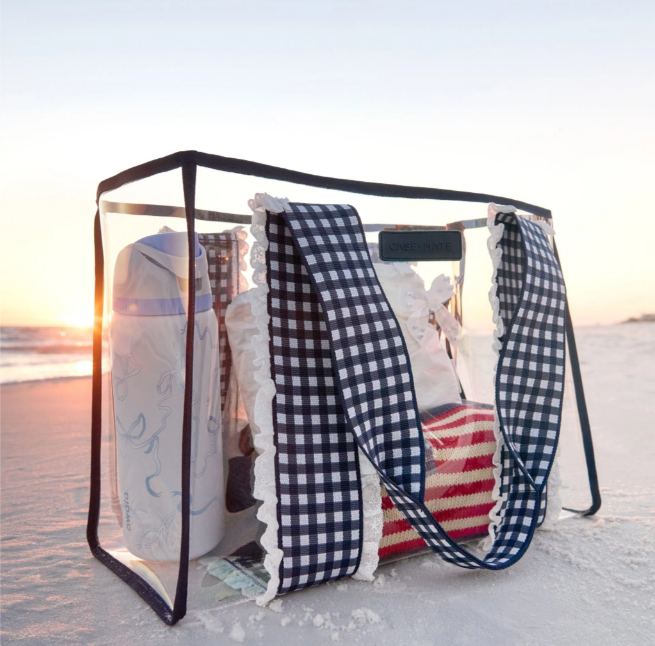 Jelly Navy Gingham Tote Bag PRE-ORDER