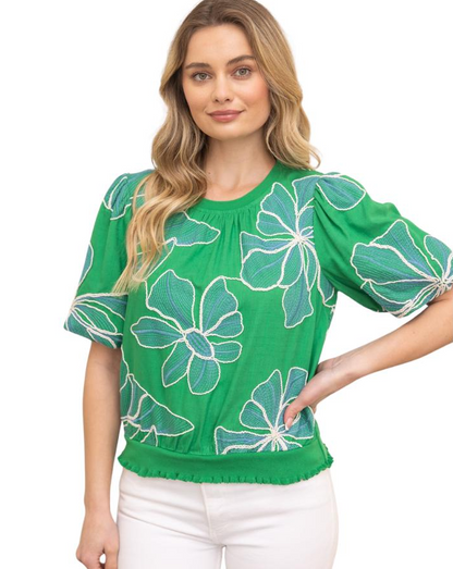 Dreaming of You Green Top