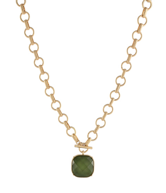 Wanderlust Olive Necklace