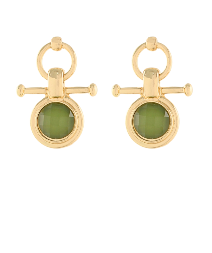 Balanced Perspective Olive Earrings