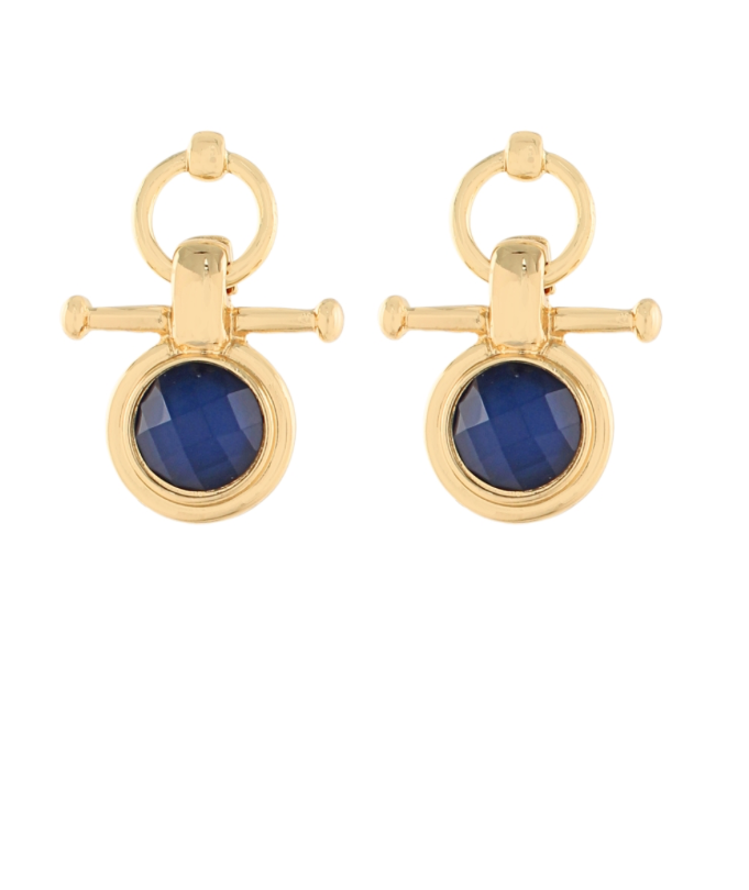 Balanced Perspective Navy Earrings