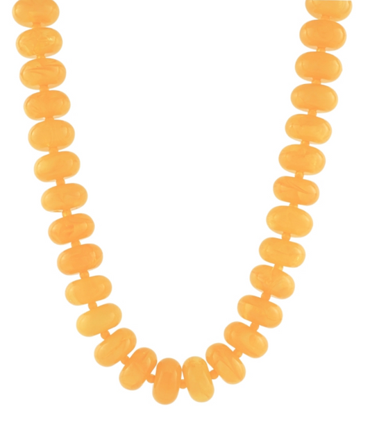 Keep It Easy Yellow Necklace