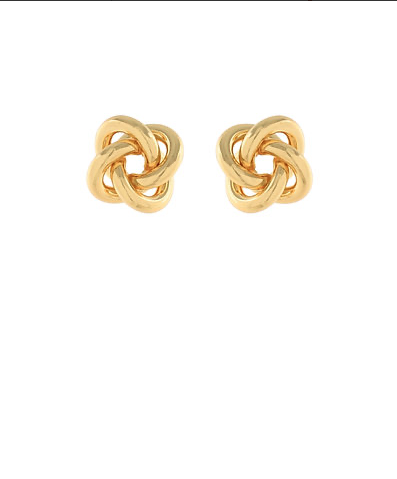 Love Knot Gold Studs