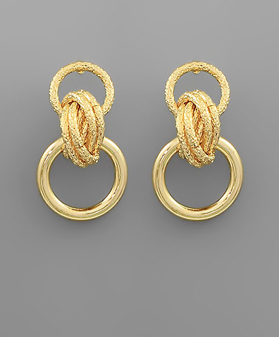 If You Insist Gold Earrings