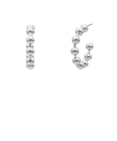 Looking the Part Silver Hoops