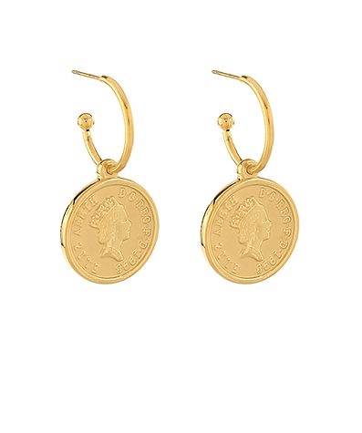 Regal Impression Gold Earrings