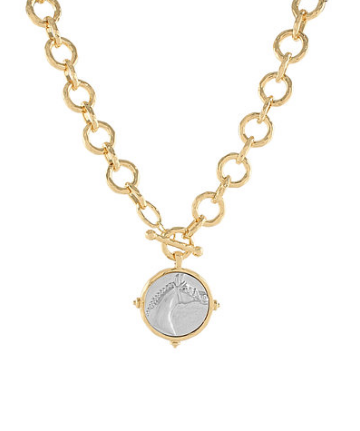 Horsehead Mixed Metal Necklace