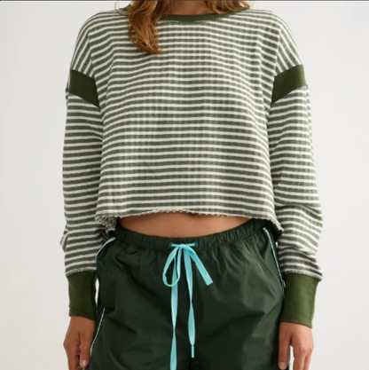 My Time Textured Layer Ivy Top