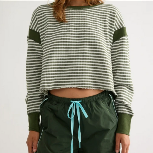 My Time Textured Layer Ivy Top