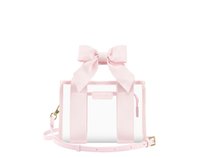 Jelly Ballet Pink Bow Clear Stadium Bag
