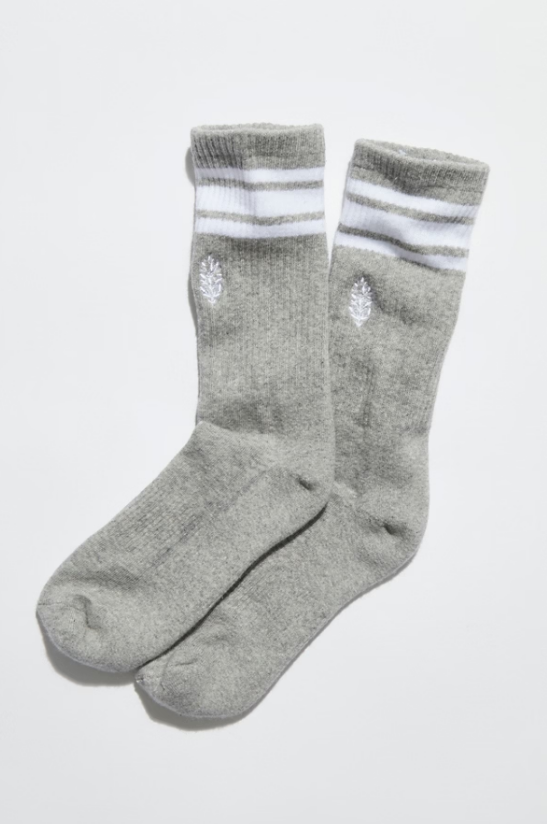 Movement Logo Stripe Heather Grey Tube Socks