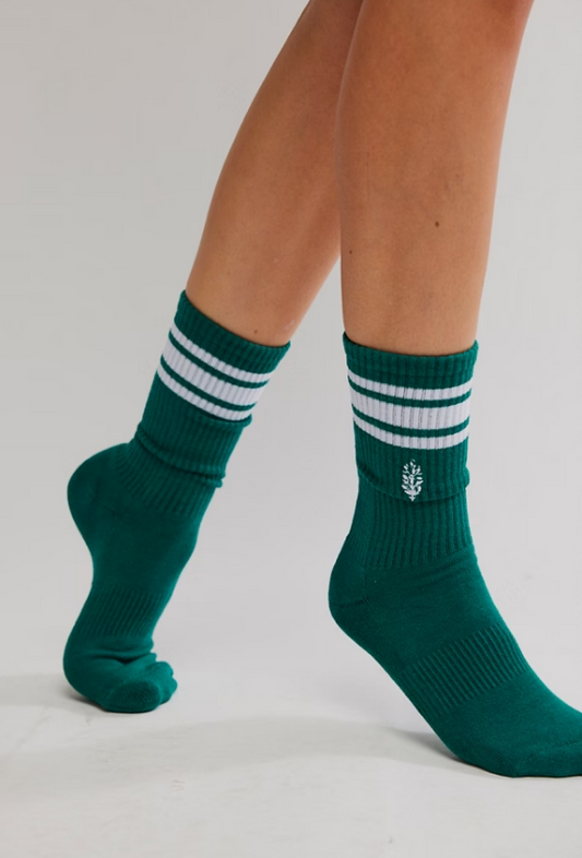 Movement Logo Stripe Midnight Jade Tube Socks