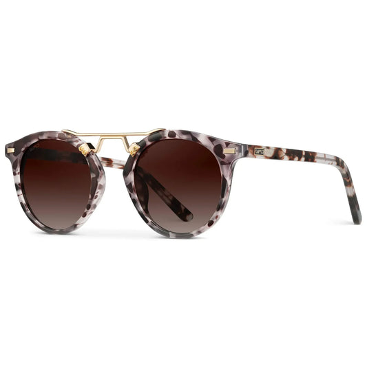 Skyler Beige Tortoise / Brown Lens Polarized Sunglasses