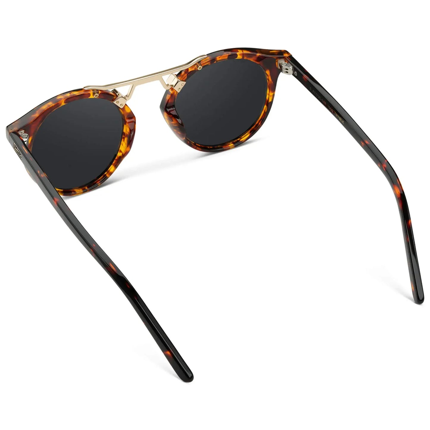 Skyler Tortoise Frame Black Lens Polarized Sunglasses