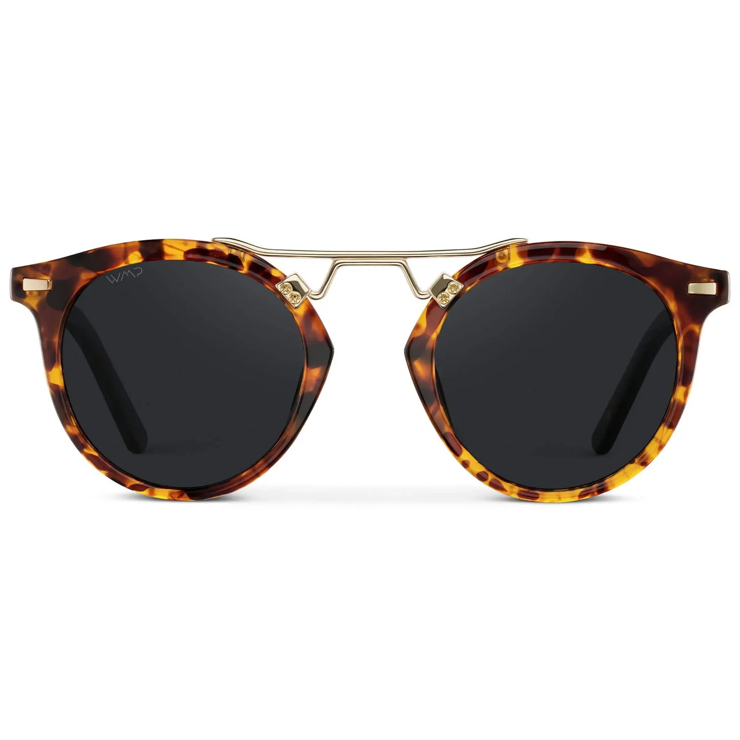 Skyler Tortoise Frame Black Lens Polarized Sunglasses