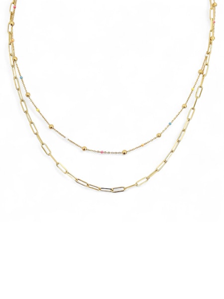 Crush On Hue 2 Layers Necklace