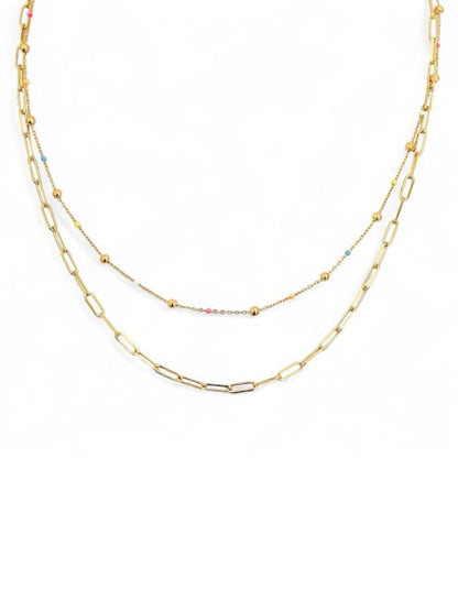 Crush On Hue 2 Layers Necklace