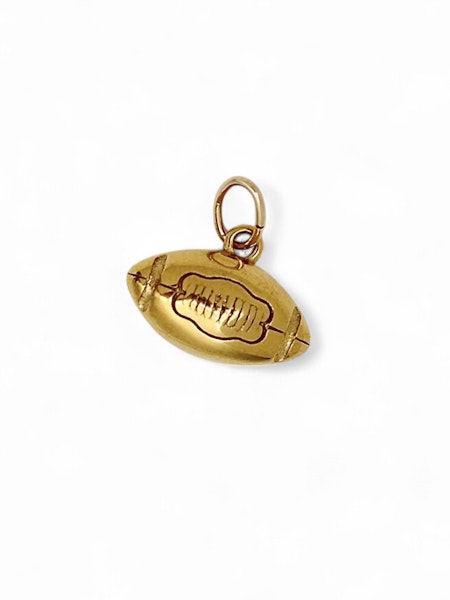 Sport Gold Football Charm