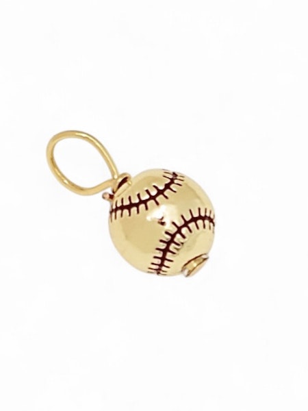 Sport Gold Baseball Charm