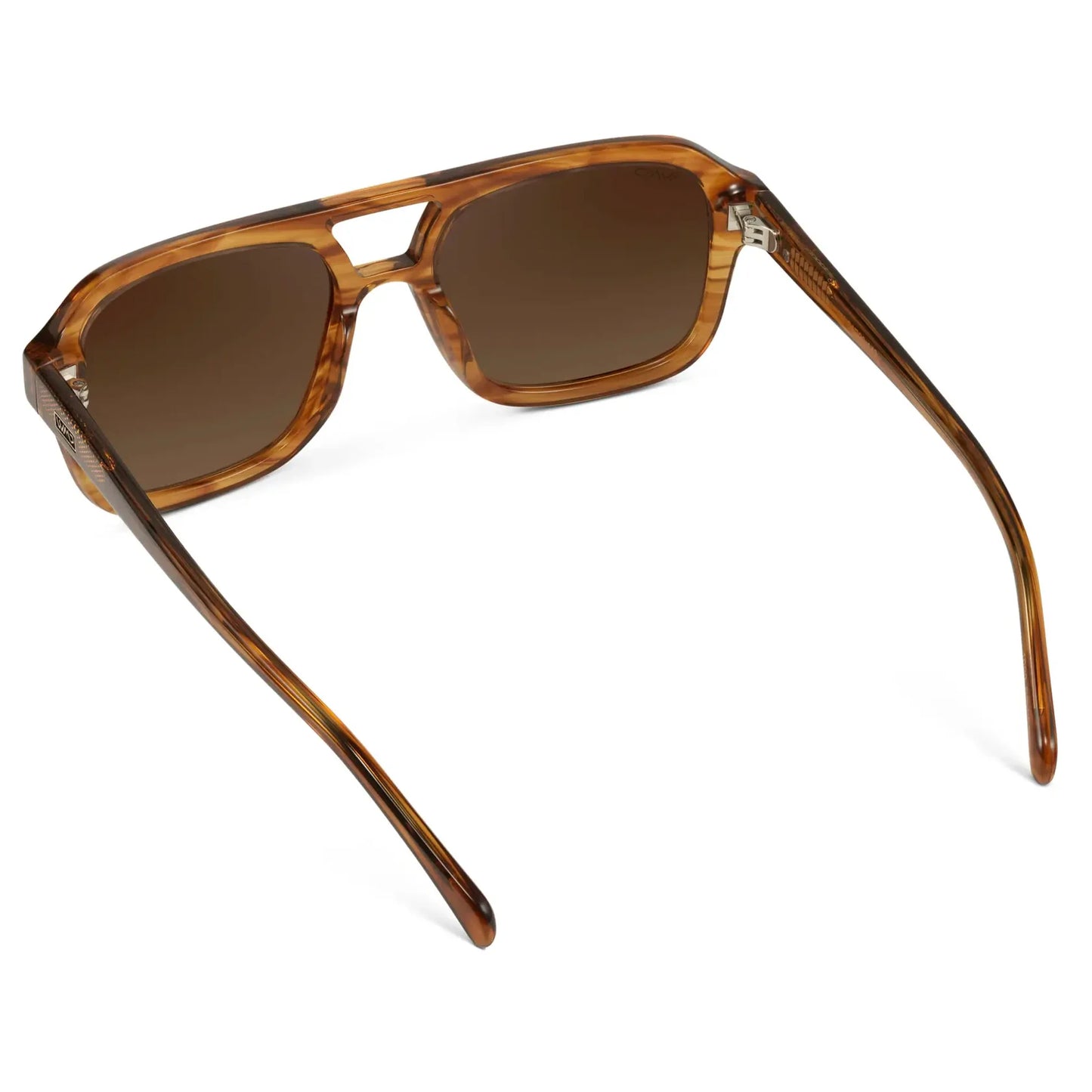 Sydney Crystal Brown Grain / Brown Gold Gradient Lens Polarized Sunglasses