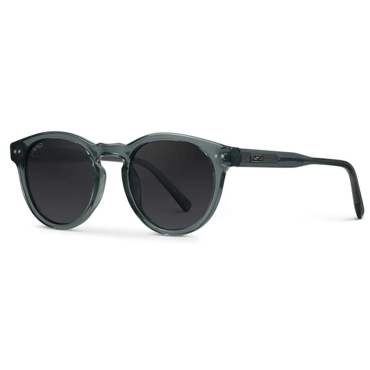 Tate Crystal Blue Frame / Black Lens Polarized Sunglasses
