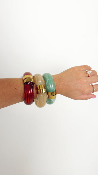 White Mood Catcher Cuff Bracelet