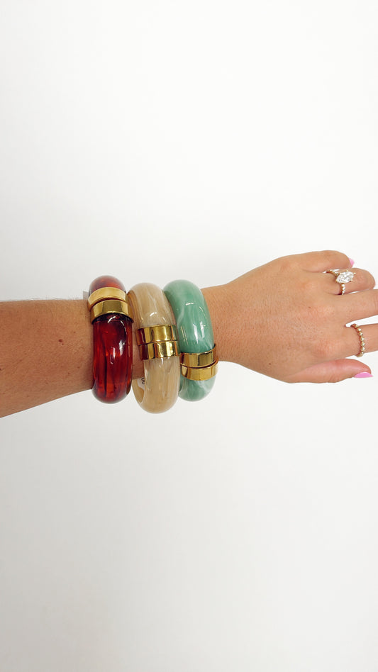 White Mood Catcher Cuff Bracelet