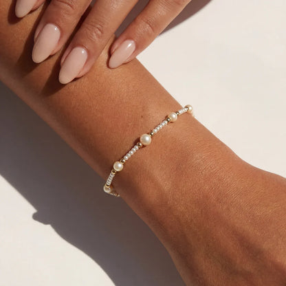 Claire 14K Gold Filled Beaded Bracelet - 6.5"