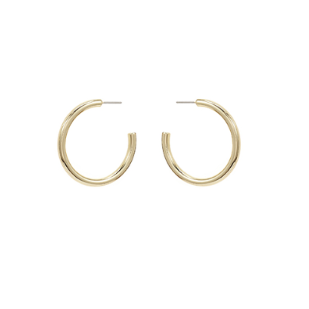 Along For It Gold Hoops