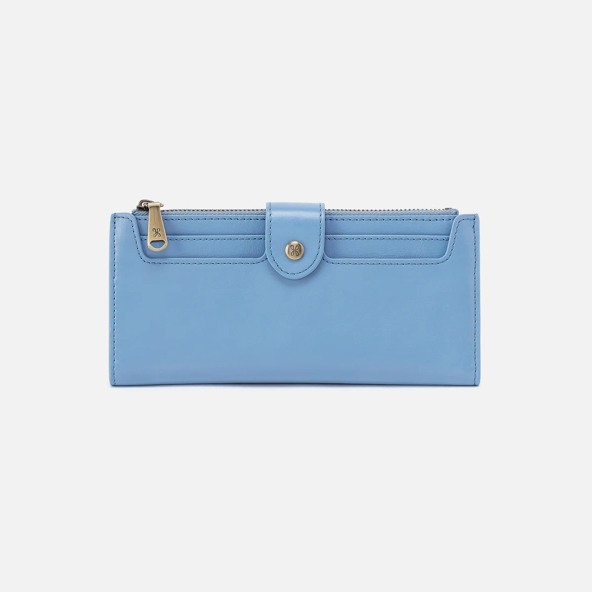 Dunn Faded Denim Continental Wallet