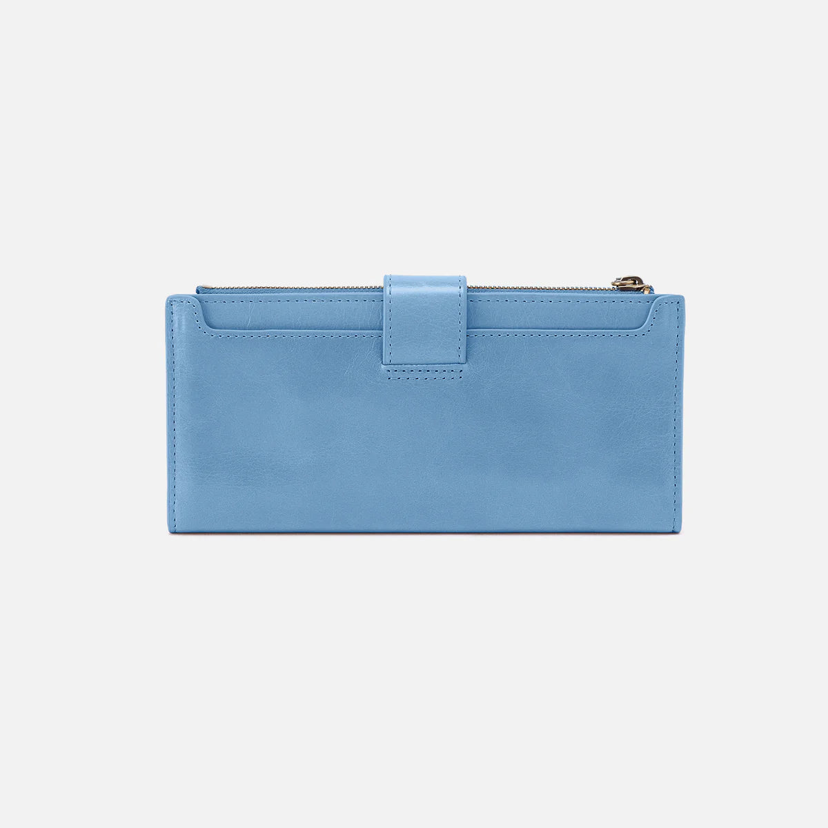 Dunn Faded Denim Continental Wallet