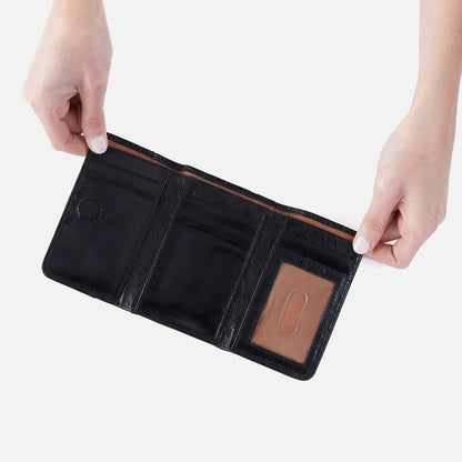 Jill Black Trifold Wallet