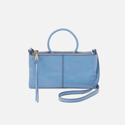 Sable Faded Denim Wristlet