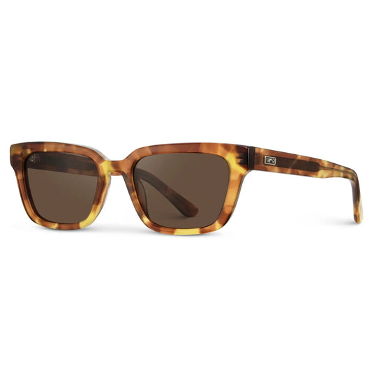 Vivian Honeycomb Tortoise / Brown Lens Polarized Sunglasses