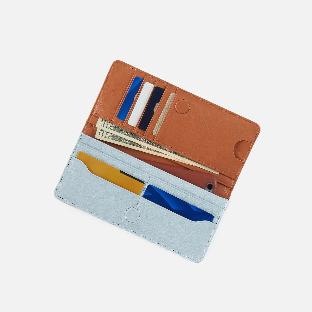 Hutton Dusted Sky Large Wallet