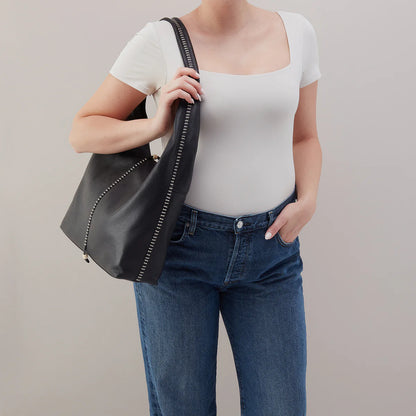 La Jolla Hobo Black Shoulder Bag
