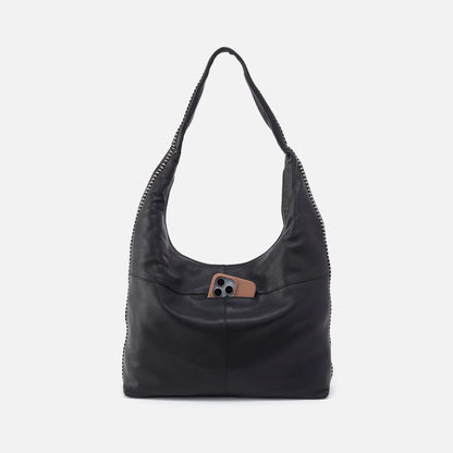 La Jolla Hobo Black Shoulder Bag