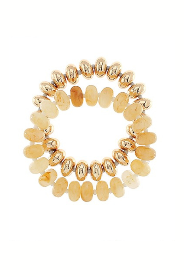 Never Out of Place Golden Bracelet Set