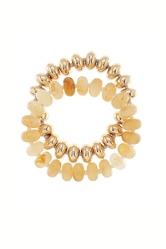 Never Out of Place Golden Bracelet Set