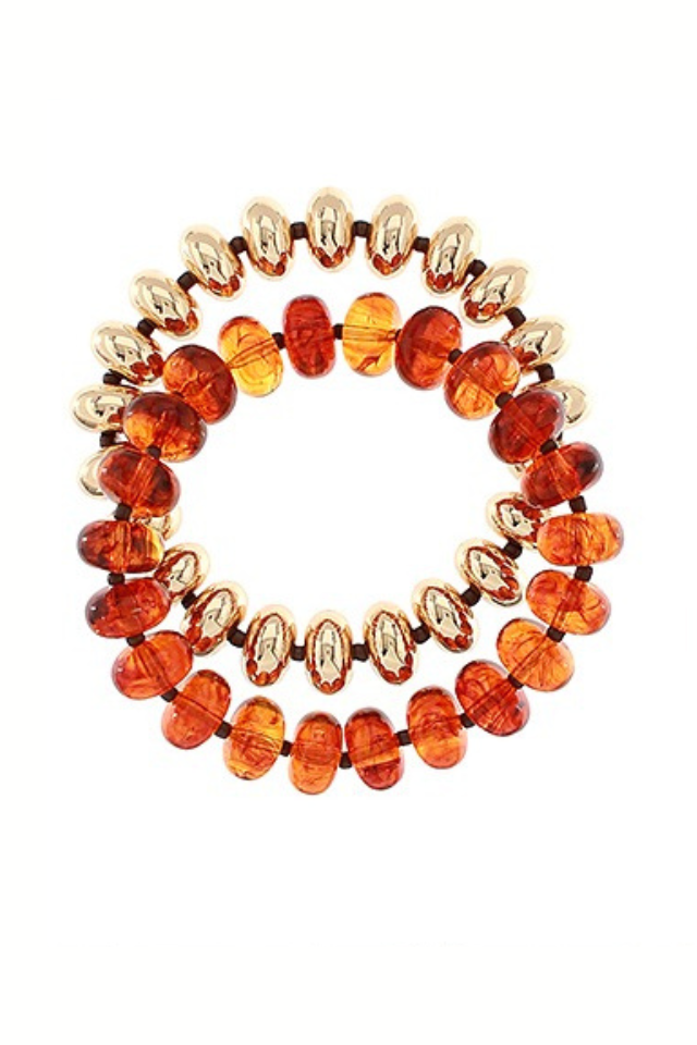 Never Out of Place Brown Bracelet Set