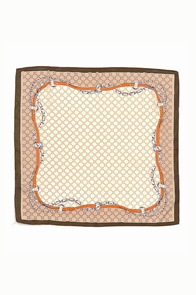 Chain Print Bandana Scarf