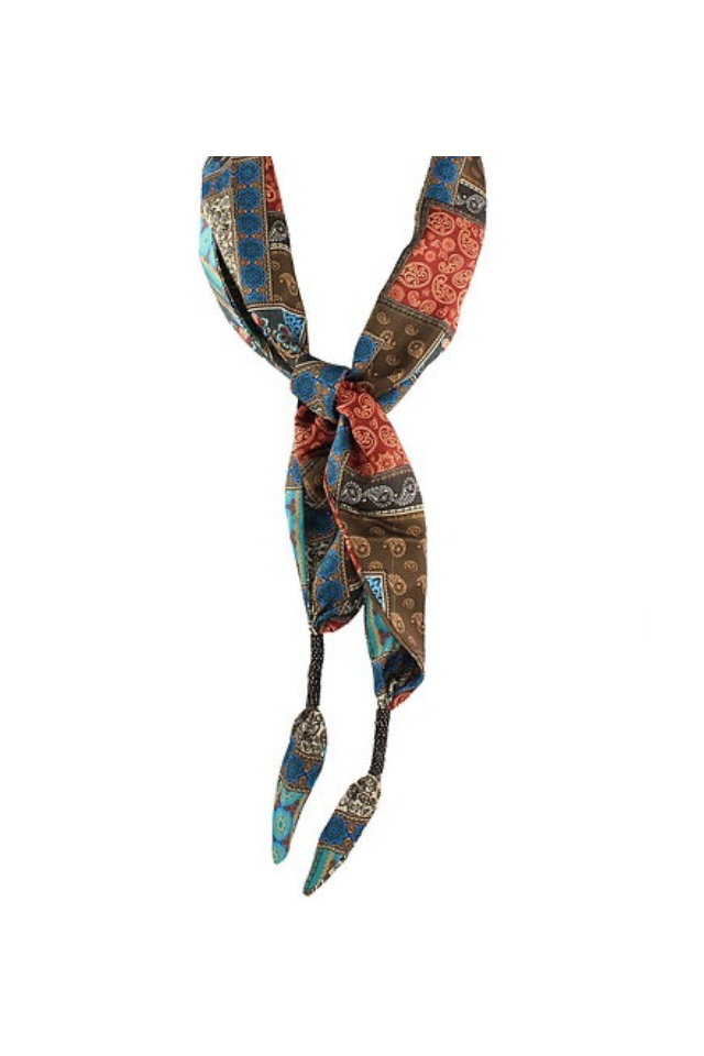 Artisan Mosaic Blue Scarf