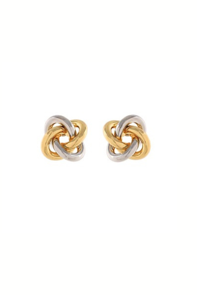 Love Knot Mixed Metal Studs