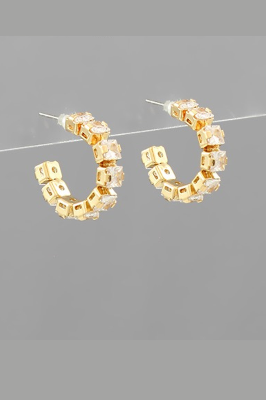 Shape Shifting Crystal Hoops