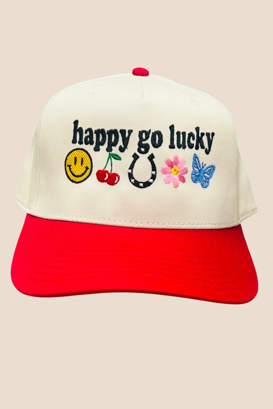 Happy Go Lucky Butterfly Red Cap