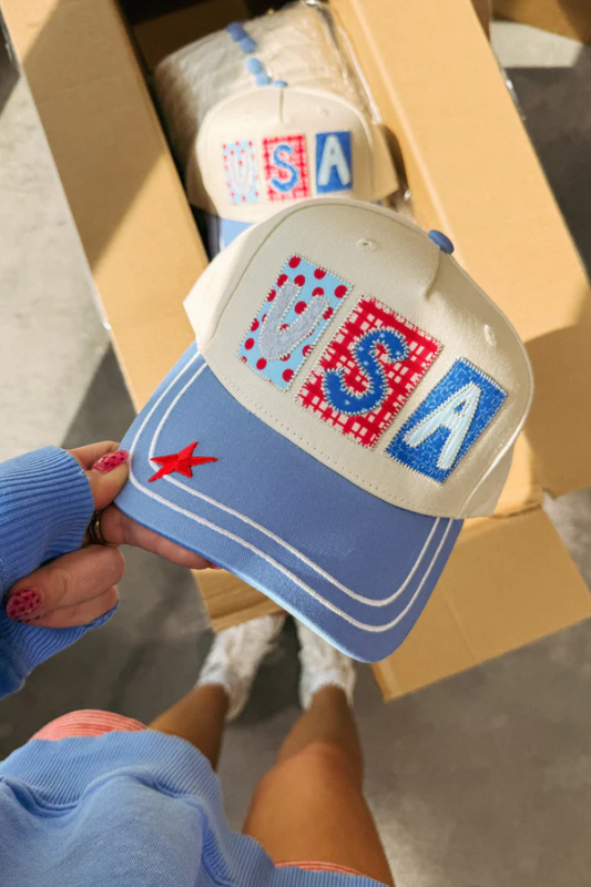 USA Patchwork Trucker Cap