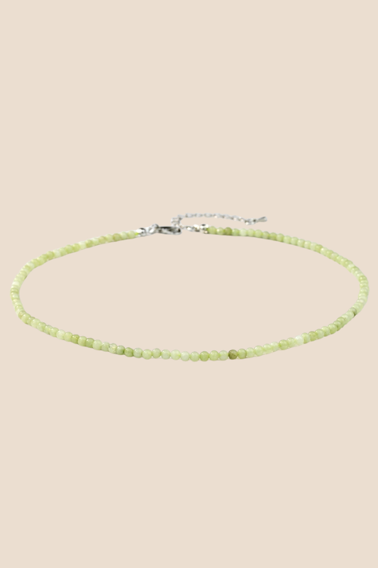 Colorful Dopamine Light Green Beaded Necklace